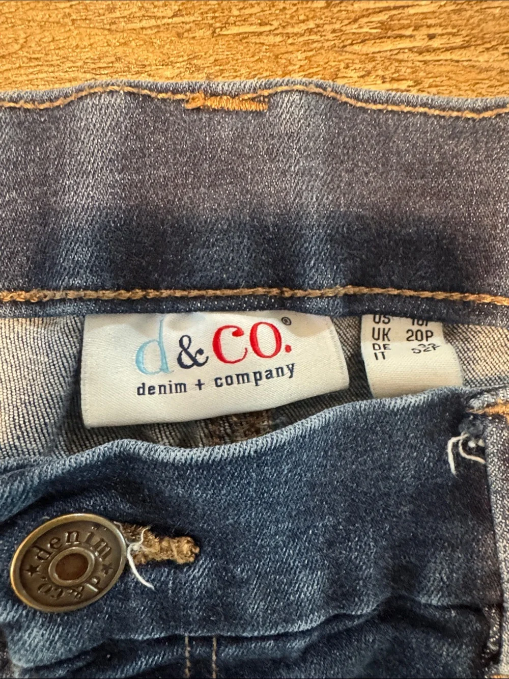 Denim & Co Denim Bermuda Shirts, Size 16P